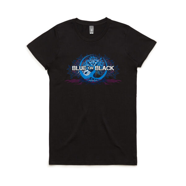 Blue On Black Tree of Life logo w Band name Thumbnail
